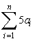 Express   as a sum multiplied by a constant.
