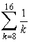 Express   in sigma notation with k = 5 as the lower limit.