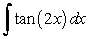 Evaluate the integral by making the indicated substitution.   , u = 2x