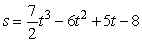  The position function of a particle is given by   for t  \ge  0. Find the functions for v and a. 