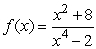 On a [-10, 10] by [-10, 10] window on a graphing utility the rational function   has A)  one horizontal asymptote; no vertical asymptote B)  no horizontal asymptote; one vertical asymptote C)  one horizontal asymptote; two vertical asymptote D)  one horizontal asymptote; three vertical asymptotes E)  one horizontal asymptote; one vertical asymptotes