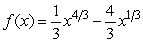 Find the relative extrema for   .
