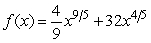 Find the relative extrema for   .