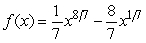 Find the relative extrema for   .