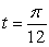 Let s(t)  = sin 3t be a position function of a particle. At   the particle's velocity is A)  Positive B)  Negative C)  Zero