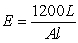 The elastic modulus of a piece of steel rod under a load of 1200 pounds, is given by the formula   , L is the original, unloaded, length in inches, A is the cross-sectional area in square inches, and l is the elongation (in inches) due to a load. A 24 inch long steel rod having a cross-sectional area of A = 2.85 square inches, is stretching 0.009 inches under a load of 1200 pounds. Due to changes in temperature, the elastic modulus E of the rod is changing. Find the rate of change of the elastic modulus if the elongation is currently 0.009 and is changing at a rate of 0.00037 in/s.