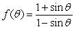  Find f '( \theta ) if   . 