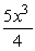 Find f '(x)  if f(x)  = 5x<sup>4</sup>. A)  20x<sup>4</sup> B)  20x<sup>3</sup> C)  5x<sup>3</sup> D)  4x<sup>3</sup> E)   