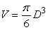 The volume of a sphere is given by   where D is the diameter of the sphere. Use the method of Section 3.2 to find the instantaneous rate of change of V with respect to D when D = 2.