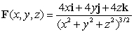 Let   and let  \sigma  be a closed, orientable surface that surrounds the origin. Then the flux  \phi   = A)  7  \pi  B)  0 C)  100  \pi  D)  16  \pi  E)   \pi