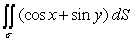  Evaluate the surface integral   where  \sigma  is that portion of 3x + 3y + 3z = 3 which lies in the first octant. A)    B)  0 C)    D)    E)    