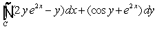  Use Green's Theorem to evaluate   , where C is the circle   . A)  0 B)  7  \pi  C)  49 D)  49  \pi  E)    \pi