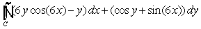  Use Green's Theorem to evaluate   , where C is the circle   . A)    \pi  B)  7 C)  49  \pi  D)  7  \pi  E)  0 