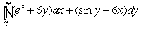  Use Green's Theorem to evaluate   , where C is 4x<sup>2</sup> + 9y<sup>2</sup> = 36. A)  6  \pi  B)  6 C)  12  \pi  D)  12 E)  0 