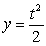  Evaluate the line integral   , where C is the curve x = t,   , 0  \le  t  \le  2. 