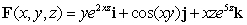 Let   . Find divF. A)  0 B)    C)    D)    E)   