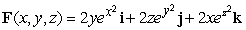 Find div F and curl F of   .