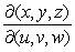 Find the Jacobian   if   ,   and   . A)    B)    C)    D)    E)   