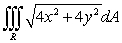 Use cylindrical coordinates to evaluate   , where R is the solid enclosed by   and   . A)    B)    C)    D)    E)   