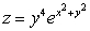  The cylindrical parameterization of   is A)  x = r cos  \theta , y = r sin  \theta , z = e <sup>r</sup> B)  x = r sin  \theta , y = r cos  \theta , z = e <sup>r</sup> C)  x = r cos  \theta , y = r sin \theta ,   D)  x = r sin  \theta , y = r cos  \theta , z = re <sup>r</sup> sin  \theta  E)  x = r, y = r, z = re <sup>r</sup> 