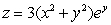  The cylindrical parameterization of   is A)  x = r cos  \theta , y = r sin  \theta , z = e <sup>r</sup> B)  x = r sin  \theta , y = r cos  \theta , z = e <sup>r</sup> C)  x = r cos  \theta , y = r sin  \theta , z = 3e <sup>r </sup><sup>sin</sup><sup> </sup> <sup> \theta </sup>  D)  x = r sin  \theta , y = r cos  \theta , z = 3e <sup>r </sup><sup>sin</sup><sup> </sup> <sup> \theta </sup>  E)  x = r cos  \theta , y = r sin \theta , z = 3r<sup>2</sup>e <sup>r </sup><sup>sin</sup><sup> </sup> <sup> \theta </sup>  