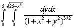 Evaluate   . Hint: First convert to cylindrical coordinates. A)    B)    C)    D)    E)   