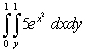 Evaluate   by first sketching R then reversing the order of integration.