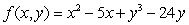 Let   .   is A)  A relative maximum B)  A relative minimum C)  A saddle point D)  Cannot be determined E)  Both a relative maximum and a saddle point