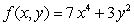 Use the total differential to approximate the change in   as (x, y)  varies from   to   . A)    B)    C)    D)    E)   