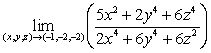 Evaluate   . A)    B)    C)    D)  Does not exist E)  6