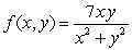 Determine whether the function   has a removable discontinuity at the origin.