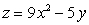 The level curve of   when   is A)  a parabola B)  an ellipse C)  a circle D)  a point. E)  a hyperbola