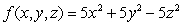 Let   . Find an equation of the level surface passing through   . A)    B)    C)    D)    E)   