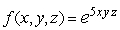 Let   . Find an equation of the level surface passing through   . A)    B)    C)    D)    E)   