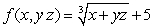Let   . Find f(7, 4, 5) . A)  3 B)  27 C)  9 D)    E)  81