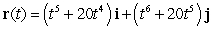 The position vector of a particle moving in a plane is given by   . Find the velocity. A)    B)    C)    D)    E)   