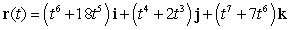 The position vector of a particle moving in a plane is given by   . Find the velocity. A)    B)    C)    D)    E)   