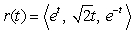 Find the curvature for   at t = 0.