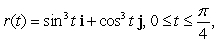 Find parametric equations for   using arc length as a parameter. Use the point on the curve where   as a reference point.
