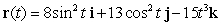 Find the parametric equations that correspond to the given vector equation:   . A)    B)    C)    D)    E)   
