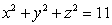 The equation of a surface is given in rectangular coordinates. Give the equation of the surface in spherical coordinates.  