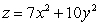 Identify the quadratic surface defined by   . A)  Ellipsoid B)  Elliptic cone C)  Elliptic paraboloid D)  Hyperbolic paraboloid E)  Sphere