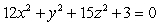 Identify the quadratic surface defined by   . A)  Ellipsoid B)  Elliptic cone C)  Elliptic paraboloid D)  Hyperbolic paraboloid E)  Not a surface