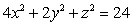 Identify the trace of the surface defined by   when   . A)  Circle B)  Ellipse C)  Parabola D)  Hyperbola E)  Line
