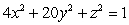 Identify the trace of the surface defined by   when   . A)  Circle B)  Ellipse C)  Parabola D)  Hyperbola E)  There is no trace.
