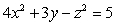 Identify the trace of the surface defined by   when   . A)  Circle B)  Ellipse C)  Parabola D)  Hyperbola E)  Line