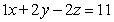 Find the approximate distance between the point   and   . A)    B)    C)    D)    E)   