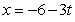 Find the vector equation of the line given the parametric form is   ,   , and   . A)      ,   B)    ,     C)    ,   ,   D)    ,   ,   E)    ,   ,  