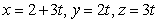 Find the point of intersection of the two lines L<sub>1:</sub> <sub> </sub>    and L<sub>2</sub>:  