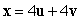 Let   . Find the vector x that satisfies   . A)    B)    C)    D)    E)   